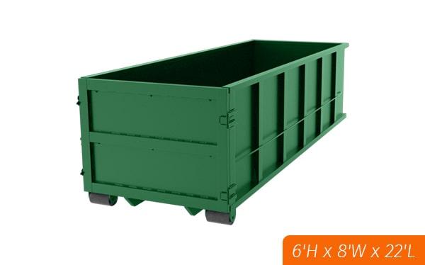 most companies offer the option to rent multiple 30 yard dumpsters if needed